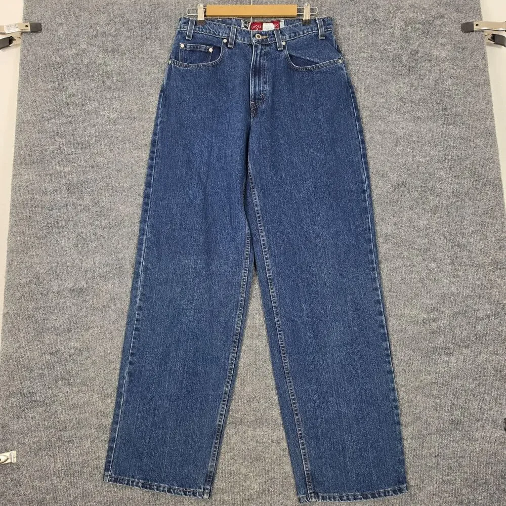 Vintage Levis Jeans Mens 32x34 SilverTab Loose Wide Leg Baggy Made USA 90s Y2K